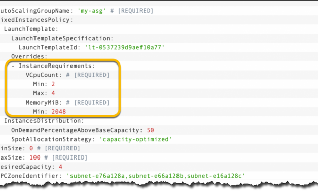 New – Attribute-Based Instance Type Selection for EC2 Auto Scaling