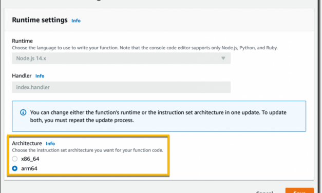 AWS Lambda Functions Powered by AWS Graviton2 Processor – Run