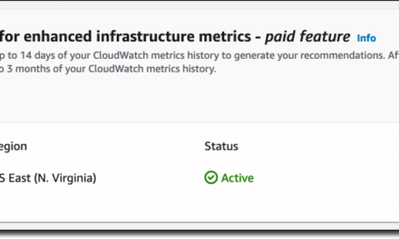 New for AWS Compute Optimizer – Enhanced Infrastructure Metrics to