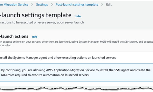 AWS MGN Update – Configure DR, Convert CentOS Linux to