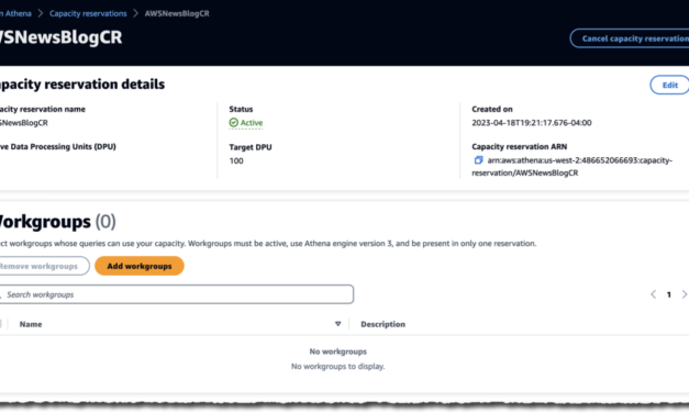 Introducing Athena Provisioned Capacity