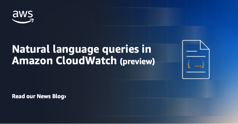 Use natural language to query Amazon CloudWatch logs and metrics