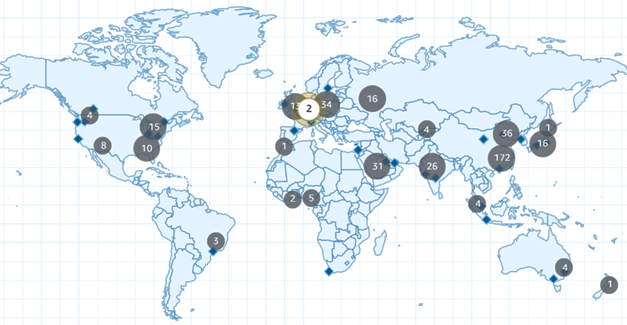 Amazon CloudWatch Internet Weather Map – View and analyze internet